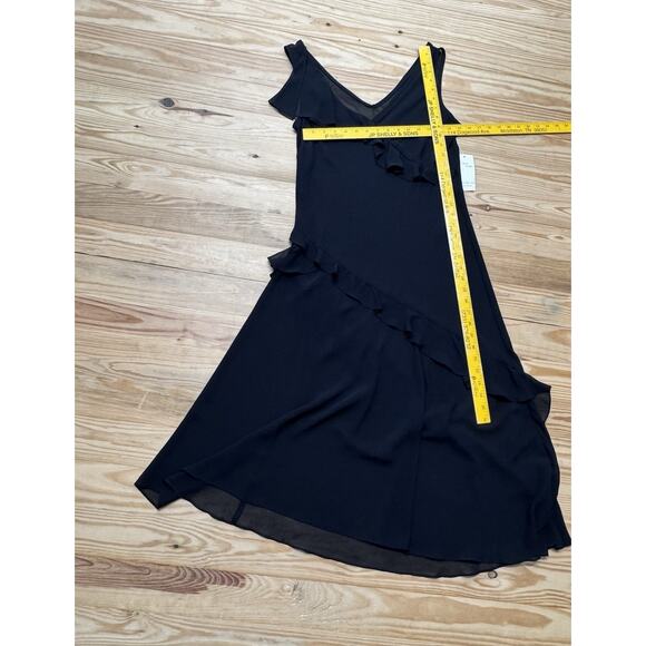 CACHET Vintage Sheer Dress/Cover Up Black Ruffled Women’s Size 12 New With Tags - Picture 7 of 8
